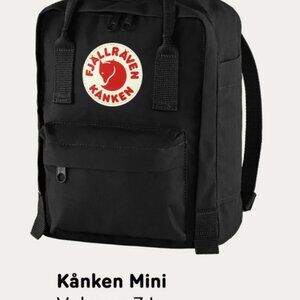 Fjallraven Kanken Mini Black Backpack